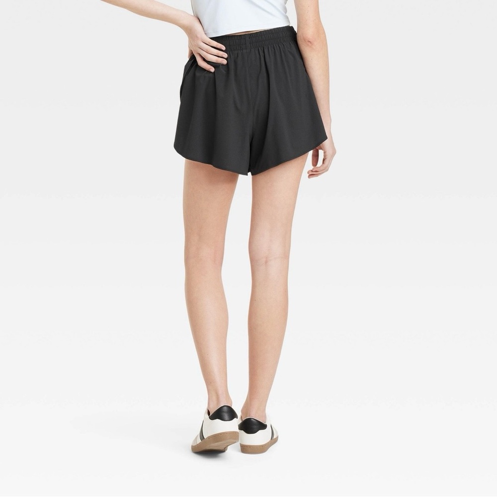 All In Motion Navy Blue High-Rise Flutter Shorts - Picture 6 of 6